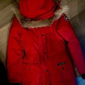 Canada Goose, knee-length parka, XS, womens